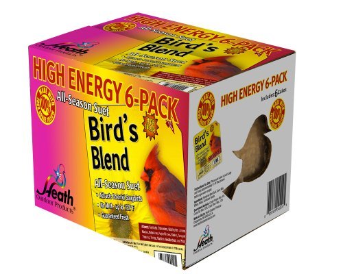 Heath Outdoor DD46 Birds Blend Suet Cakes, 6 Pack