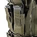 Barska Loaded Gear VX-200 Tactical MOLLE Vest – Adjustable Combat Vest with Mag Pouches, Pistol Holster, Utility Pouch, Rescue Handle & Hydration Pocket – Fits S-XXL