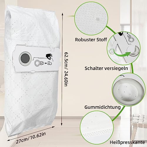 8 Stück SELFCLEAN Filtersack SC-FIS-CT MINI/MIDI-2/5 für Festool CT MINI/CT MIDI/CT 15 / MIDI 2019+ Staubsauger, Große Kapazität Staubsaugerbeutel Einmalige Ersatzteile