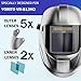 VORITO 5PCS Outer Replacement Lens Cover for VR-B12 Welding Goggles Clear
