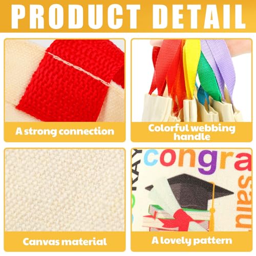 Silkfly 30 Pcs Kindergarten Graduation Gifts Bulk Mini Kindergarten Tote Bag Kindergarten Grad Canvas Tote for Kids Grad Party Supplies3