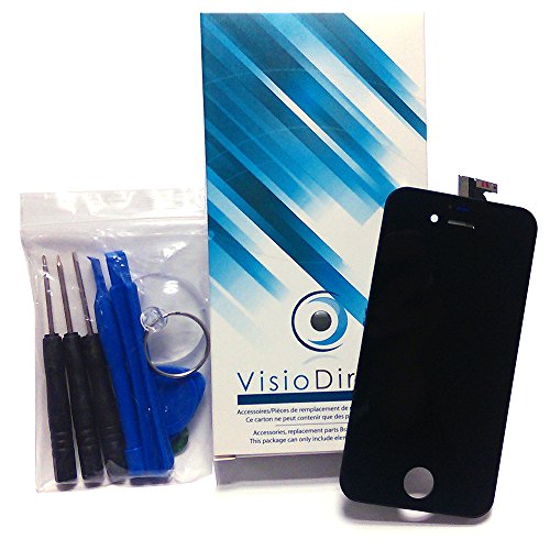 Visiodirect Ecran Complet pour iPod Touch 5 Noir vitre Tactile + ecran LCD sur Chassis + Outils