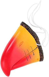 Kisangel Bird Beak Mask, Toucan Nose Mask Lifelike Parrot Beak Costume Animal Bird Face Cover for Cosplay Prop Halloween Party Accessory
