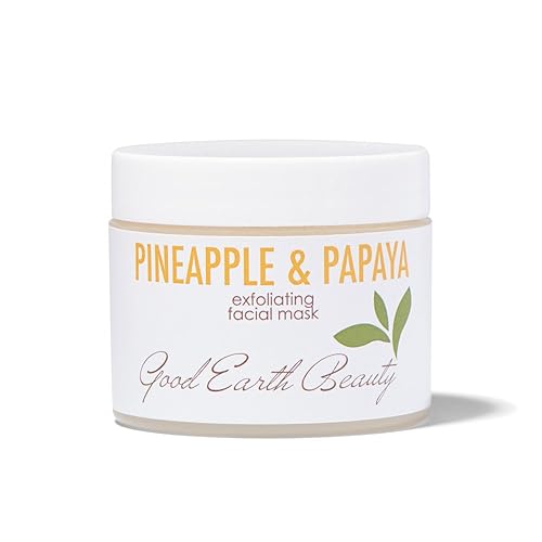 Facial Masque - Mascarilla exfoliante en polvo de piña y papaya natural, 2 onzas
