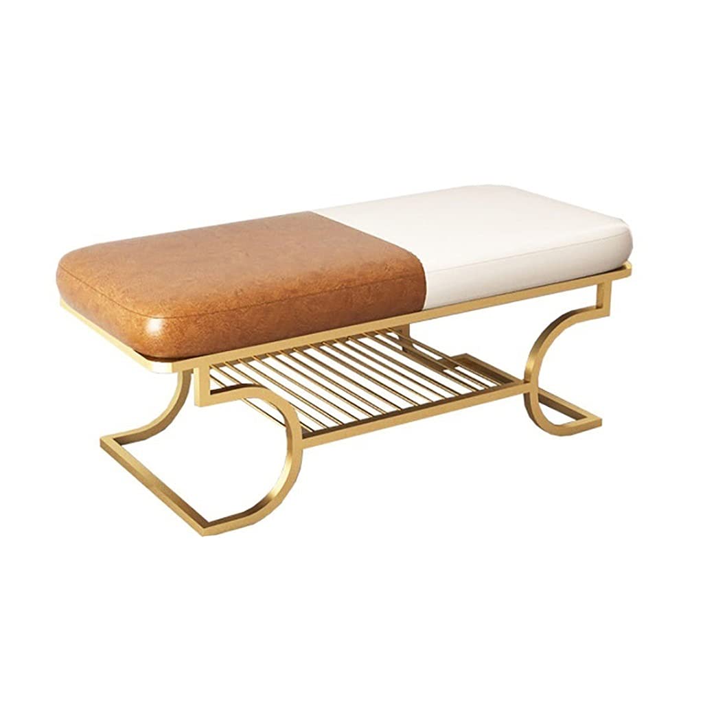 SXZenSpace Storage stools bench Nordic Iron Art Shoe Changing Stool Simple Household Cabinet Shelf Sit On The At Entrance To Try