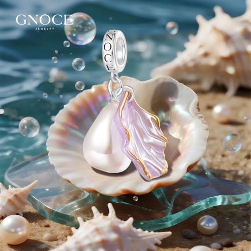 Image of GNOCE Ocean World Cute Animal Charm Beads,925 Sterling Silver Dangle Charms Fit Bracelets & Necklace, Hand-Finished Keepsake Travel Jewelry Gift for Women Men BBF
