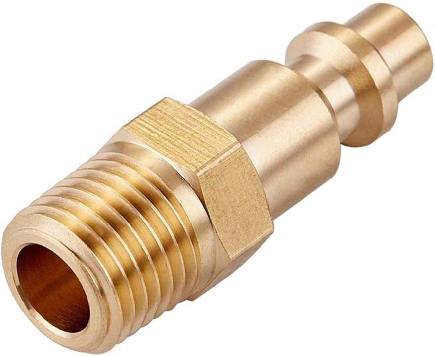 Fachmann Air Coupler and Plug Kit,Quick Connector Air Fittings,1/4 Inch NPT Industrial Brass Air Hose Fitting(10PCS)