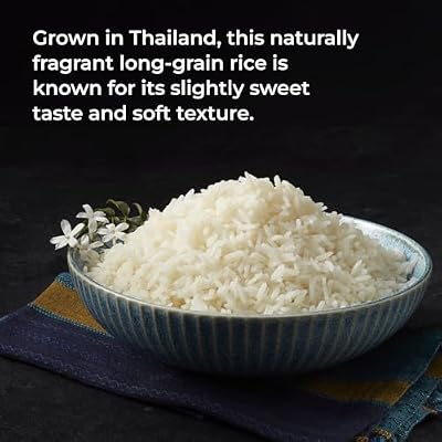 Golden Star Thai Hom Mali Jasmine Rice - Prime Grade White Rice, 5 lb