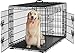 Yaheetech Hundekäfig 107 x 60 x 66 cm klappbar mit Trennwand, 2 Türen, Hundebox für zuhause mit ausziehbare Bodenschale, Transportkäfig Auto, Hundetransportbox Drahtkäfig für Hunde Welpe, XL, Schwarz