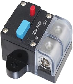 NOVOCE AMP Disjuntor Fusível Reset Carro Barco À Prova D'Água Segurança Fusível Acessórios Ferramenta de Reparo de Veículos (Cor: Botão Preto 150A)