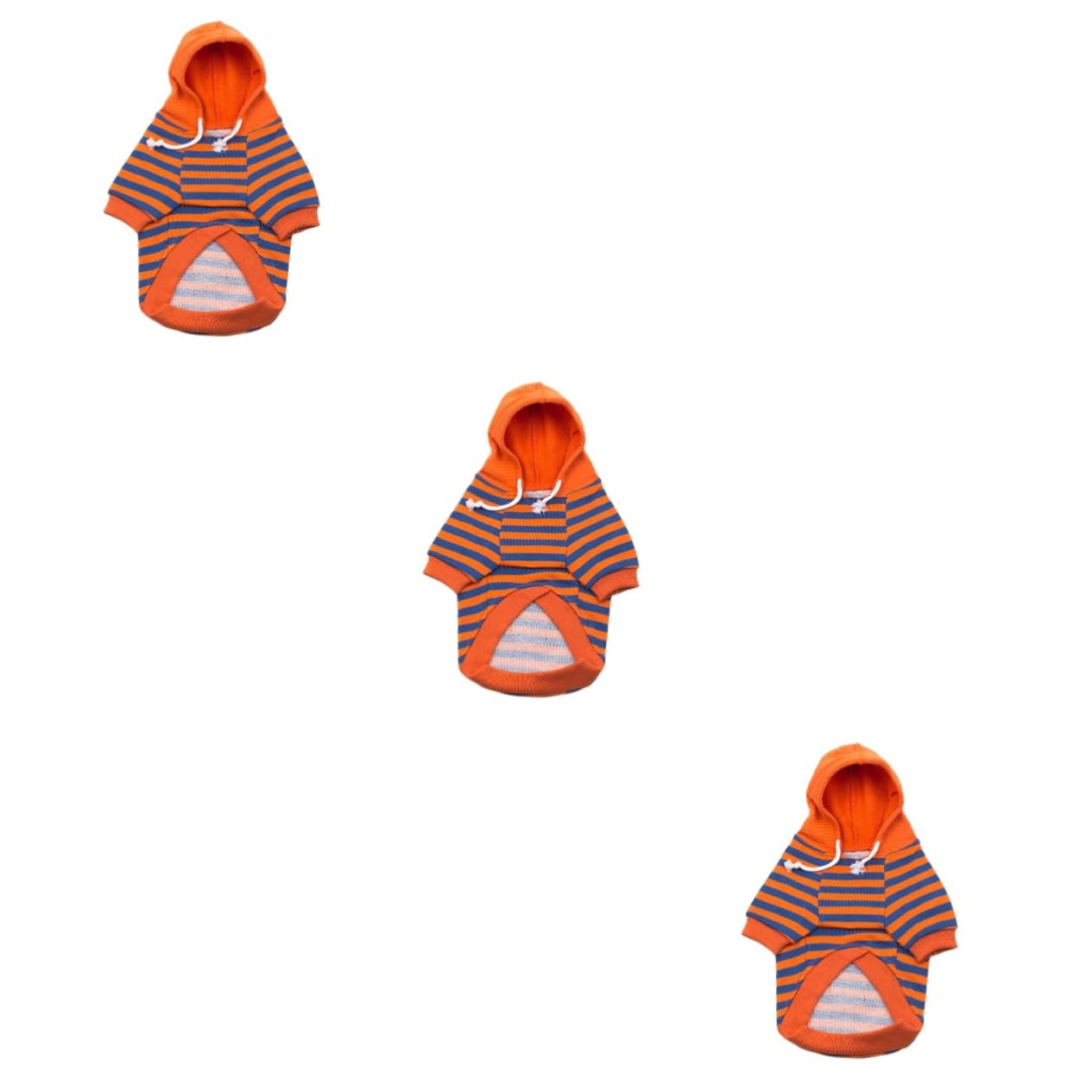 Pyjama adorable pour chiens et chats vêtement à rayures pour animaux contre le froid et les poils
