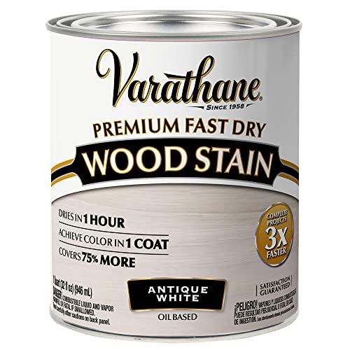 Comparison: Best Stain For White Oak Cabinets 4 Varathane Premium Fast Dry Wood Stain, Quart, Antique White