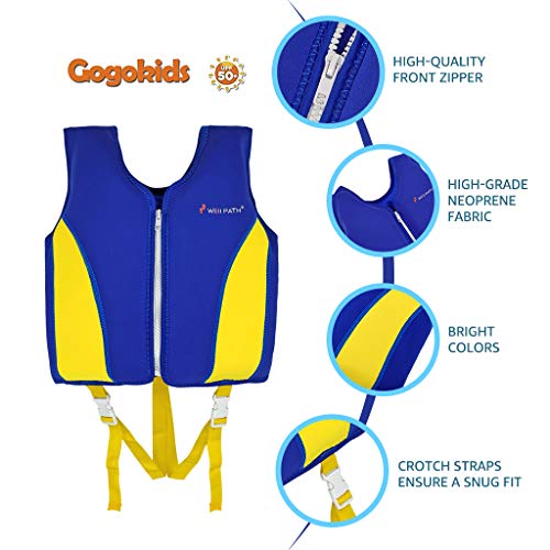 image for PROTAURI Kids Swimming Vest - Boys Girls Flotation Swimming Aid Vest T