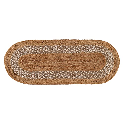Madhu International JUTE TABLE RUNNER For Country Farmhouse Decor, Natural Fiber Table Runner, Vintage Dining Table Oval Runner thumb #4