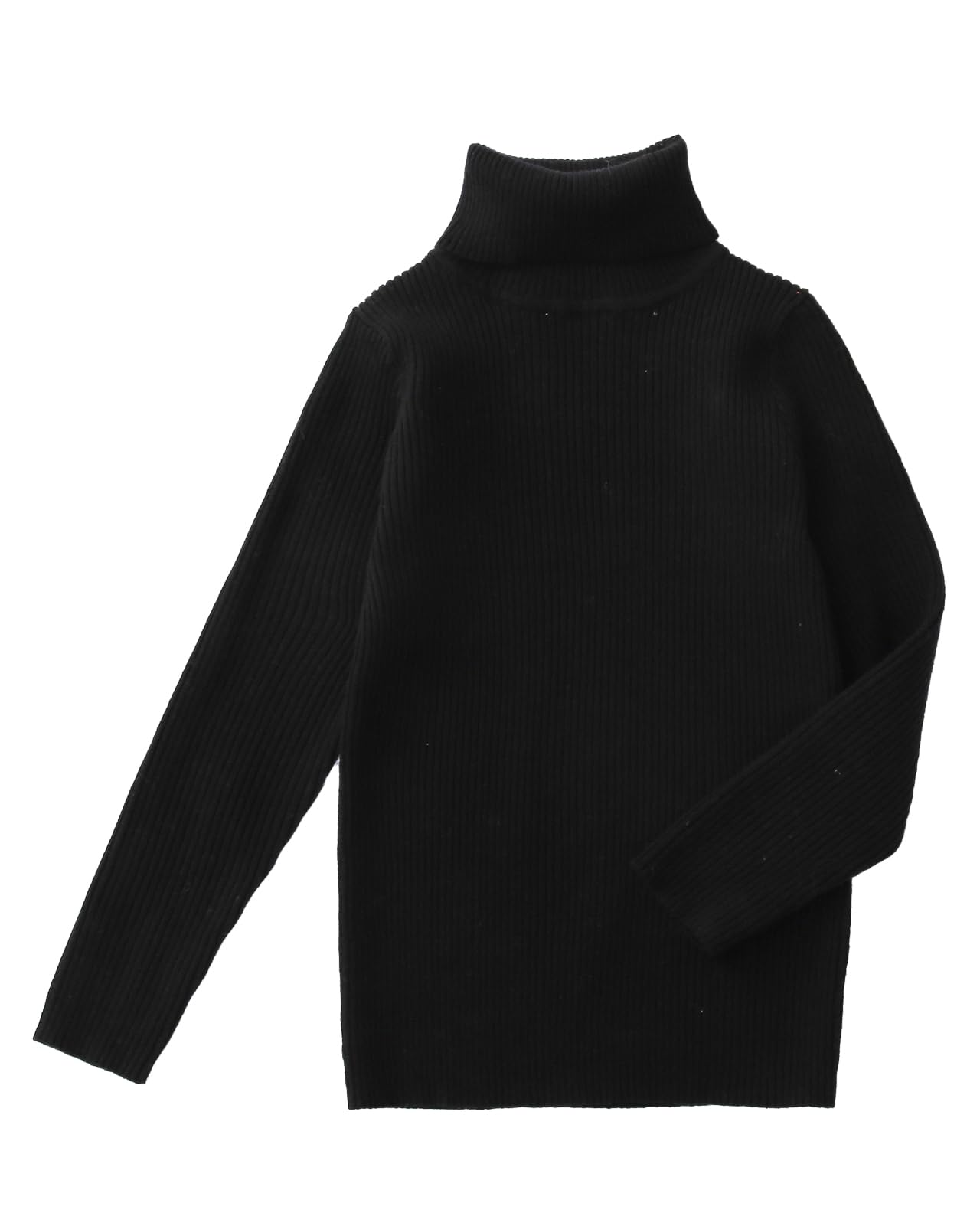 Yimutian Jersey Invierno con Cuello Alto para Niños Jersey de Punto Manga Larga Monocolor