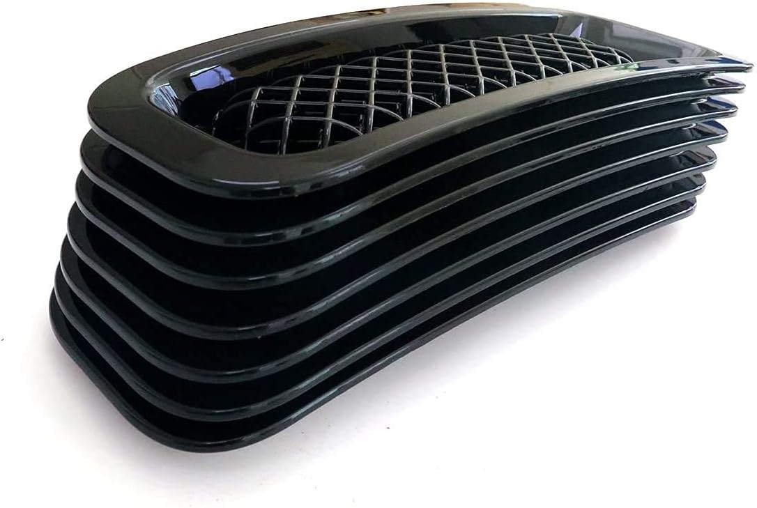 Bolaxin Chrome Black Front Mesh Grille Grill Mesh Grille Insert Kit Compatible with Jeep Patriot 2011-2017 (7 PCS)