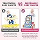 Aolso Baby Walker, Sit-to-Stand Learning Walker, Baby Entertainment Table Early Education Activity Center, Multifunctional Educational Push Toy forToddlers Boys Girls