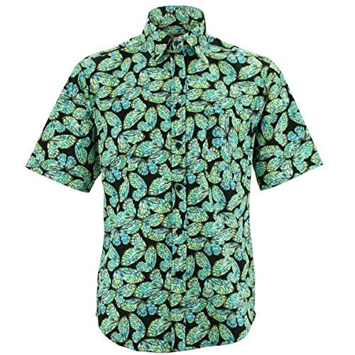 Chemise courte papillons Loud Originals pour homme au style décontracté