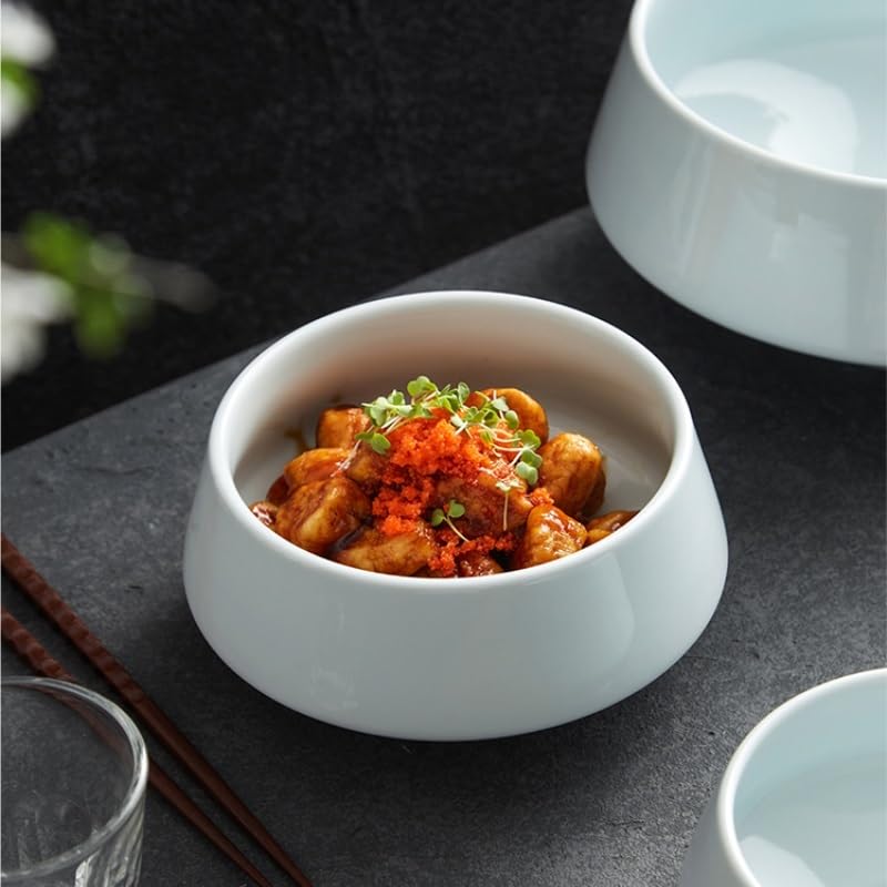 Cuenco Para Sopa Tazón de arroz de restaurante creativo Tazón de sopa de cerámica Tazón de helado casero Tazón de plato frío de restaurante Cuenco Para Sopa De Cerámica(M)