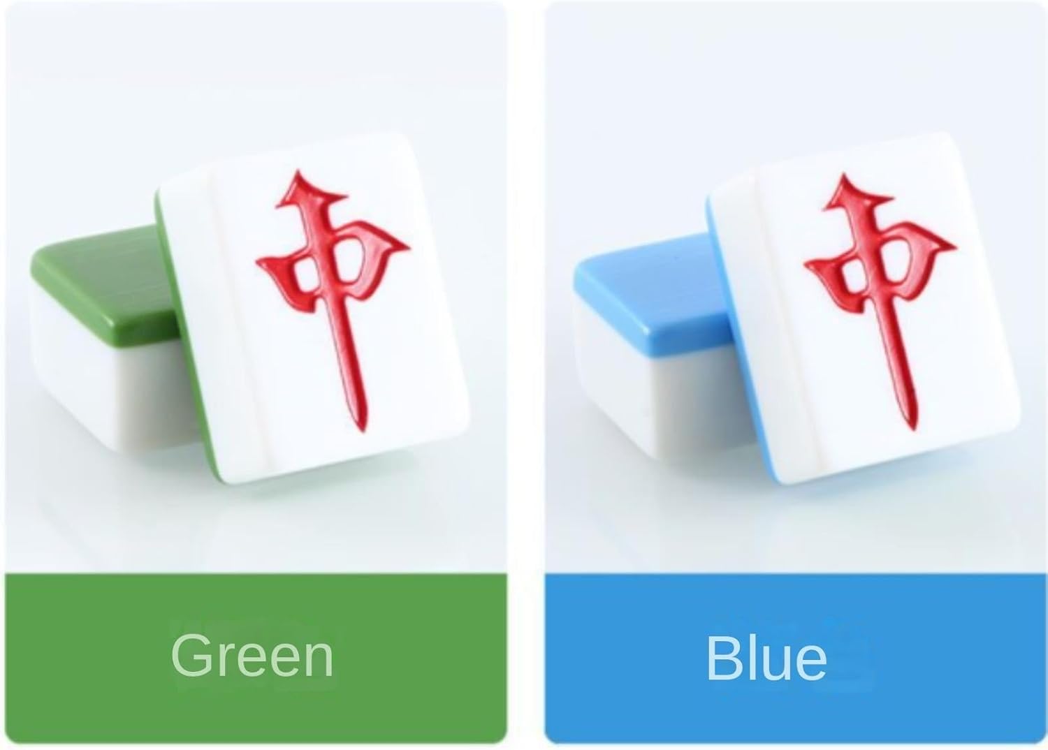 麻雀 麻雀セット MahJongg 144 タイルセット 中国 収納袋付き 中国麻雀ゲームセット 麻雀ゲーム(Green,40mm)