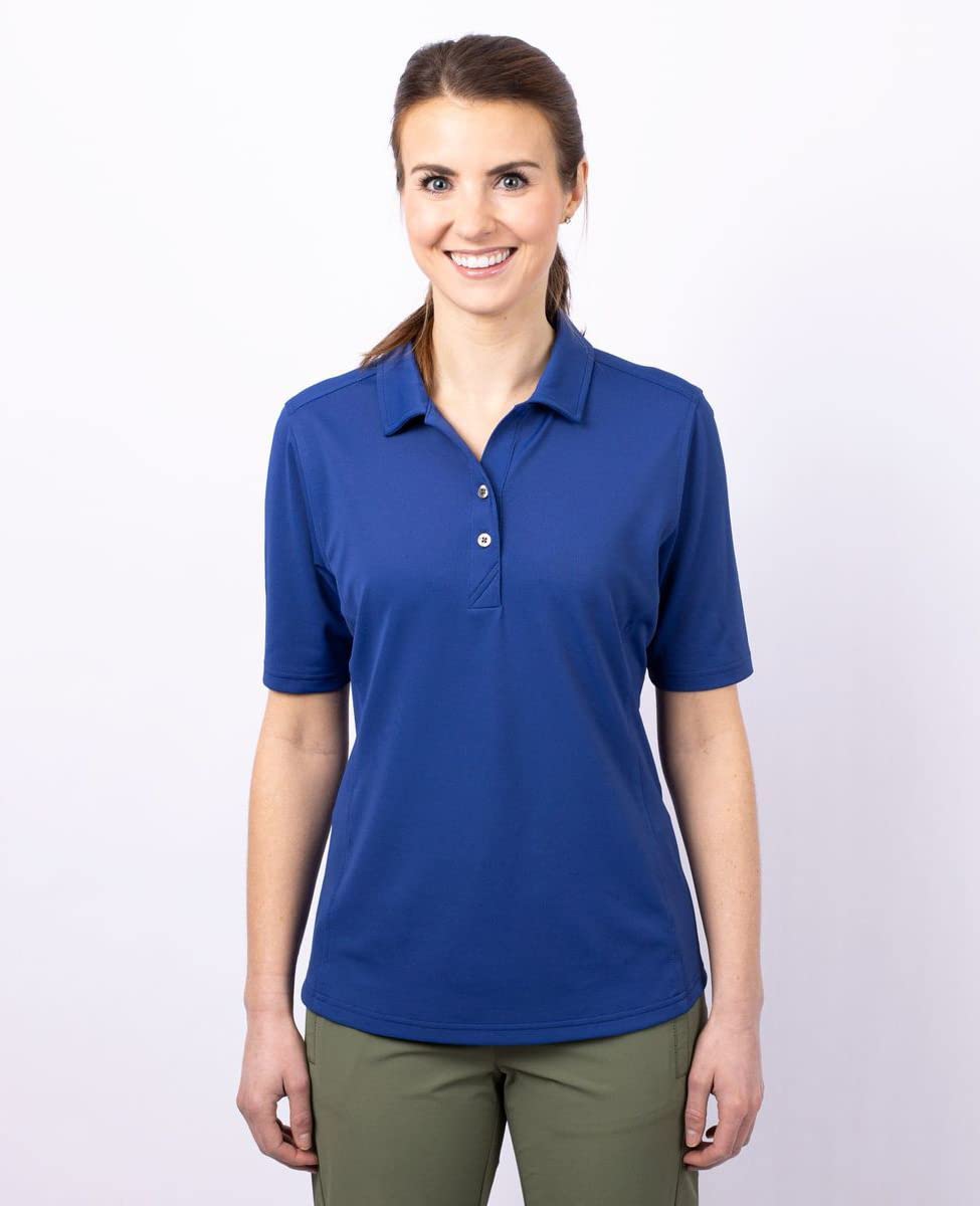 Cutter & Buck Damen Short Sleeve Virtue Eco Pique Recycled Polo Shirt Polohemd