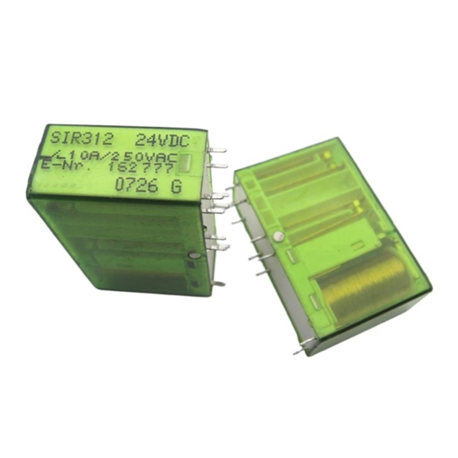 Relais SIR312 24VDC 10A commutateur électromécanique 10 broches 250VAC