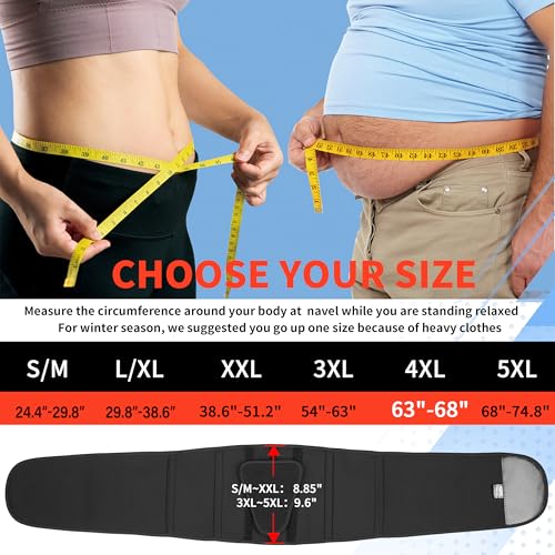 Image of FEATOL 4XL Lumbar Support Belt for Men Heavy Lifting Work, Back Brace for Lower Back Pain, Breathable Support Belt with Lumbar Pad for Scoliosis, Herniated Disc, Sciatica (Fit Size:63''-68.9'')