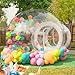 Produktbild Lyccxaxew Gartenkuppel-Blasenzelt, Outdoor-Party Aufblasbares Blasenhaus, Aufblasbares Zelt Transparentes PVC-Wasserdichtes Camping-Blasenhaus,5m/16ft