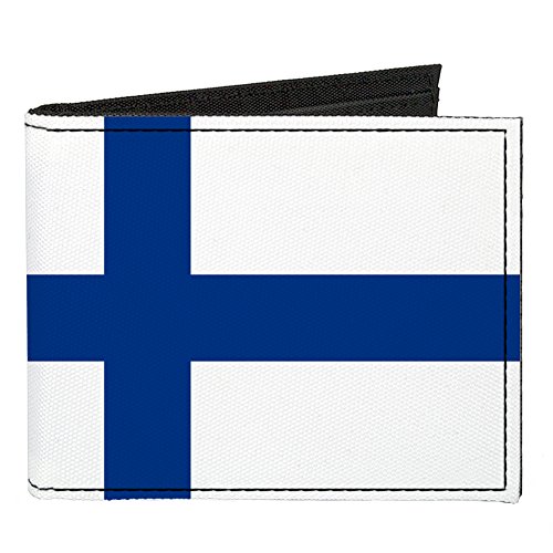 Buckle-Down Canvas Bi-fold Wallet-Finland Flag