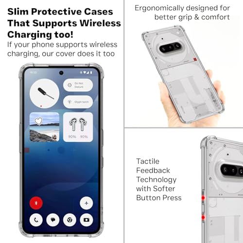 Riggear Shockproof Clear Hybrid Airbag Armor Back Cover Case For 