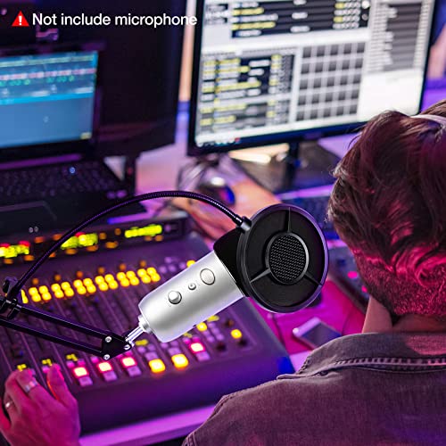Blue Yeti Pop Filter Foam Windscreen - 5.5 Inch Diam 6 Layers Pop Filter for Mic Cover Yeti Pop Screen Compatible with Blue Yeti Microphone Professional Metal Pop Filter by YOUSHARES by YOUSHARES - Image 7