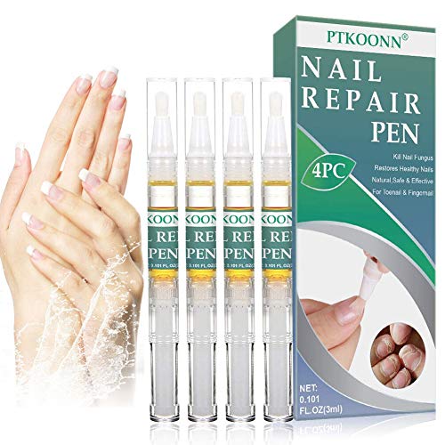 Trattamento Unghie,Fungo Unghie Piedi,Micosi unghie,Antimicotico Unghie Piedi,Trattamento Fungino e Ristrutturante,Migliora la salute delle unghie di mani e piedi 4 Pcs