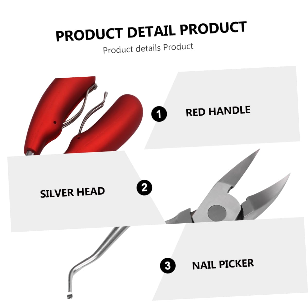 Ipetboom Thick Toenails Heavy Duty Nail Clippers Set Long Handled Toe Nail Clipper Tool Wide Nippers