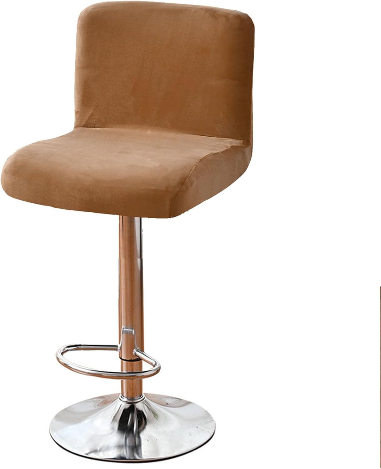 Stretch Square Swivel Bar Stool Covers Set of 2/4/6, for Counter Height Mid Low Back Chair Protector Velvet Bar Stool Chair Covers