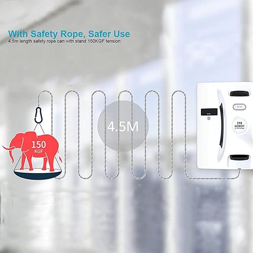 Miniatura 8 de HOBOT -298 Robot automático de limpieza de ventanas con rociador de agua ultrasónico, limpieza inteligente, plan de ruta inteligente AI, tanque de