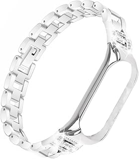 SECFOU Watch Strap Relojes Inteligentes para Mujer Smartwatch for Men Band Watches Zinc Alloy Silver