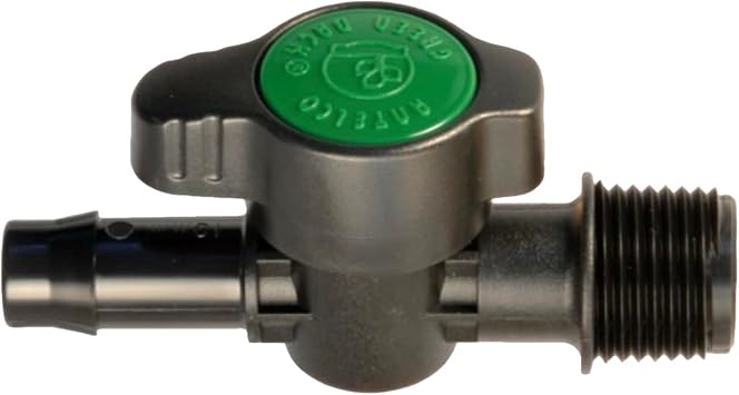 Antelco Green Back Valve 5/8 16mm x 1/2 Male Thread