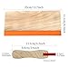 Caydo 13.7 Inch Wooden Screen Printing Squeegee,75 Durometer Wooden Ink Scraper for Screen Printing, 4.3 Inch Wide