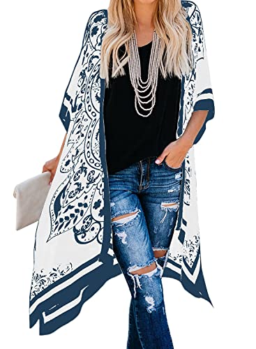 Breezy-Lane-Womens-Kimono-Cardigan-Summer-Swimsuit-Coverups-Beach-Cover-Up-with-Floral-Print-for-Vacation