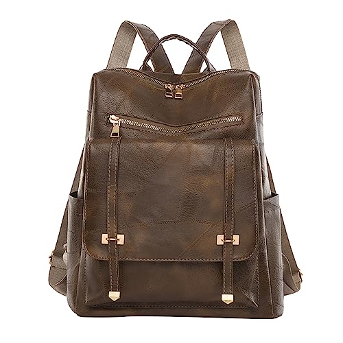 Sac à dos de voyage femme sportif et petit mini sac d'école couleur unie chic
