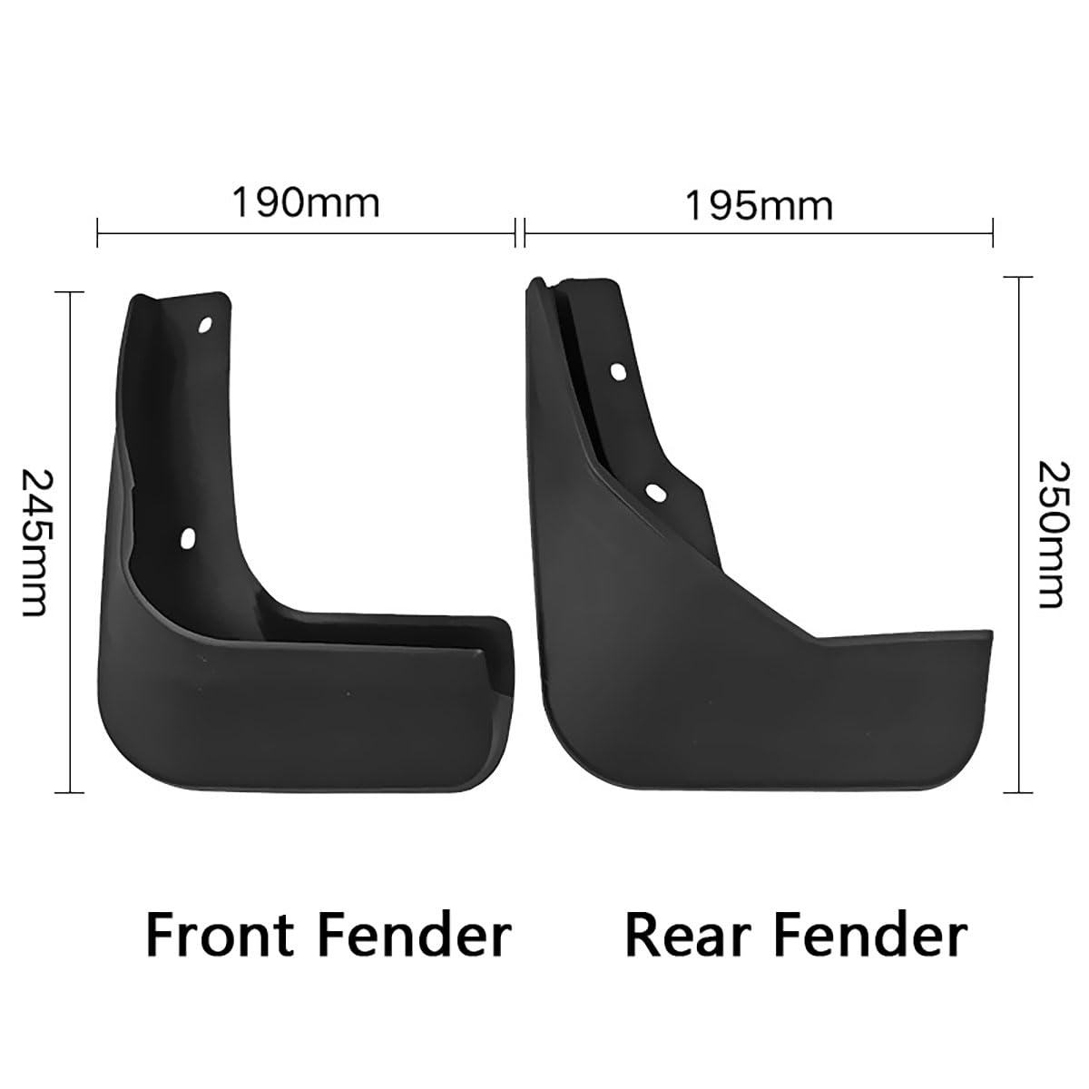 4 Pezzi Paraspruzzi per Auto per Volkswagen Sagitar Jetta 2015-2018, Splash Guard Anti Macchia Parafango Car Trim Parafango Kit Guardie Fango