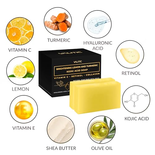 Valitic Brightening Lemon & Turmeric Kojic Acid Soap With Vitamin C thumb #3
