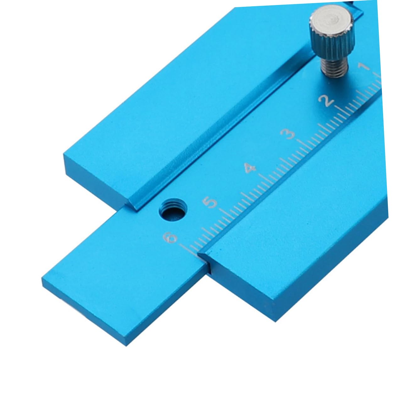2 Piezas medidor de altura regla de calibre regla de altura de la mesa de carpintería de a de carpintero Sky-blue
