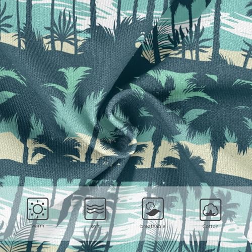 Little Girls' Soft Cotton Underwear Kids Breathable Comfort Tropical Palm Trees Beach Panties Briefs Toddler3