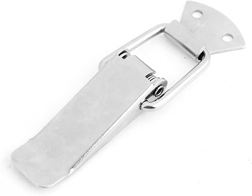 IIVVERR Caja Cajón Seguridad Acero Inoxidable Cierre Cierre Clip Pestillo 5" Largo (Caja Gabinete, Cajón, Seguridad, Acero inoxidable, bloqueo,