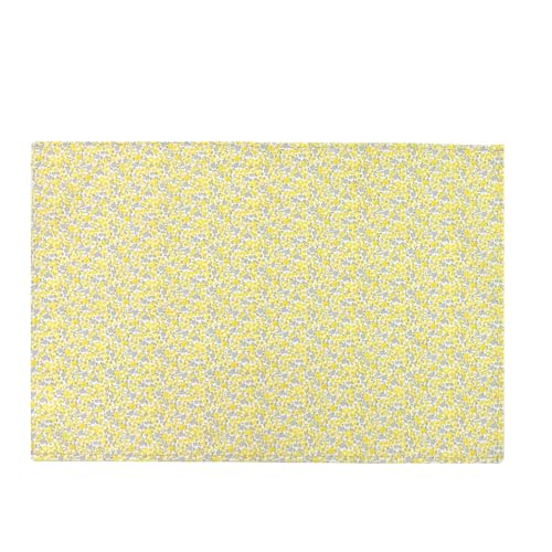 kukka 防汚加工 大判 ランチョンマット 長方形60×40 正方形45×45 【QO-YY626】よつば洋品店 小学校 幼稚園 ランチ お弁当包み ランチハンカチ ランチクロス (イエロー, 長方形(大) 60×40cm)