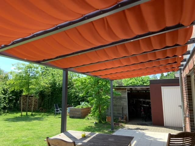 Beschattung Terrasse Seilzug