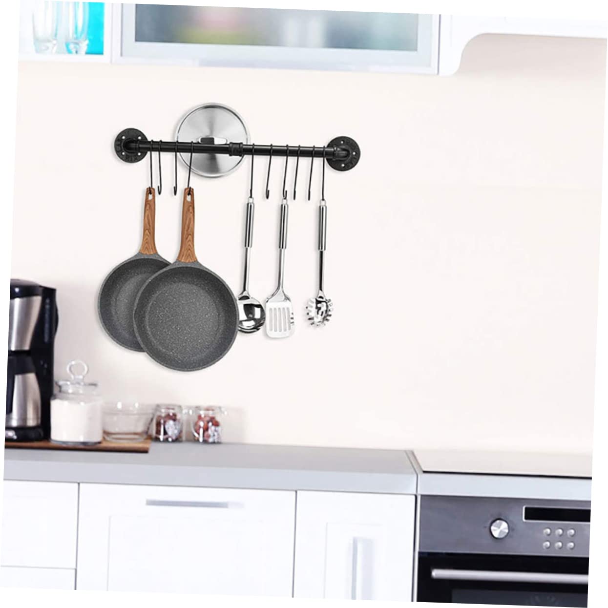 Rejilla Para Tapas De Ollas De Pared Estante Para Ollas De Hierro Organizador De Colgante Para Cocina