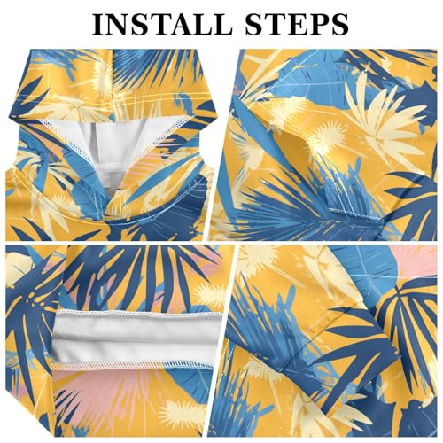 KLL Palm Tropical Pattern Exotic Unisex Girls Boys Sweatshirts Fashion Pullover Hoodie Kangaroo Pocket3