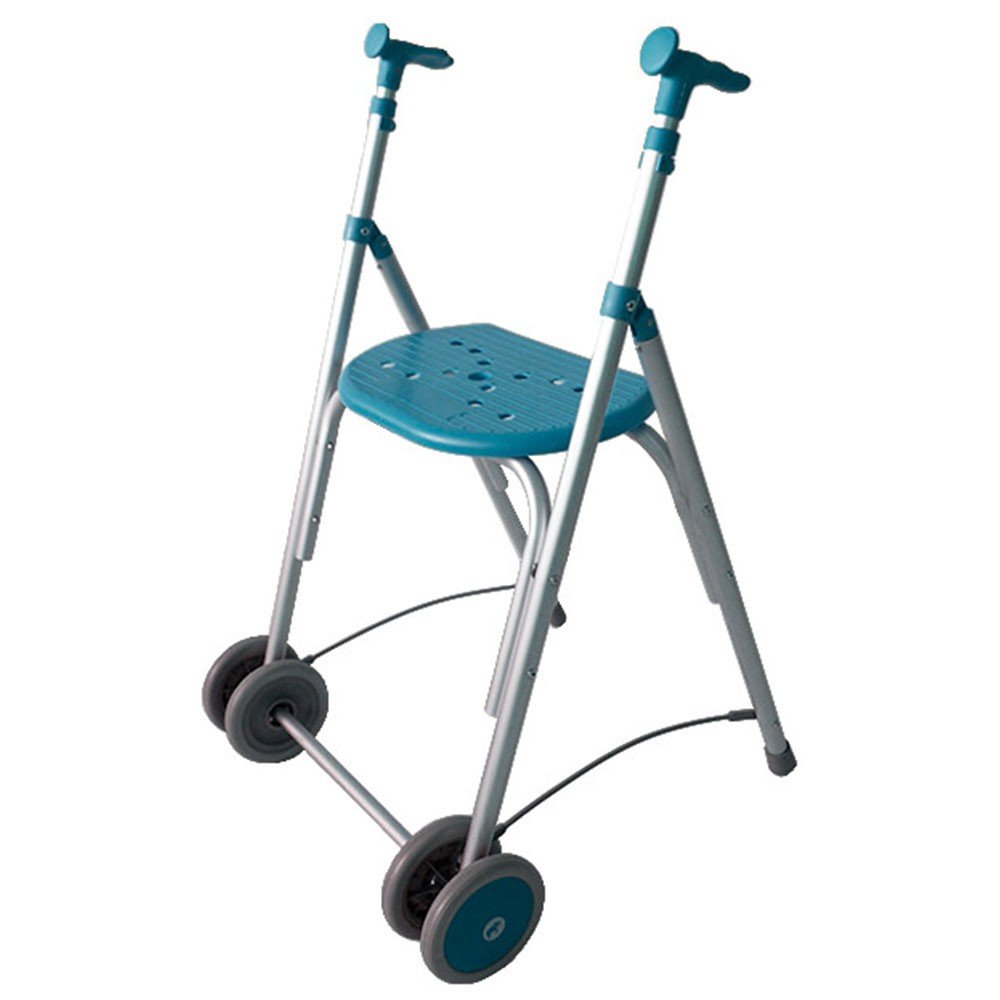 Andador Rollator | De aluminio | Plegable | Regulable en altura | Color esmeralda